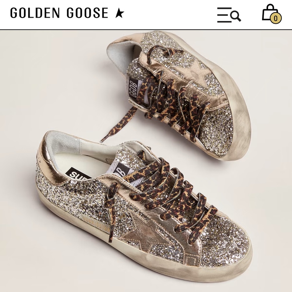 Golden Goose Super Star size 35 with box, dust bag and passport